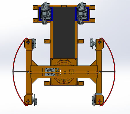 Coweld Automatic Welding Robot Positioner Station , 3 Axis Welding Positioner