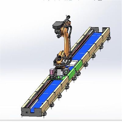 Versatility Robotic Welding Positioner 0-20000mm/min Continuous Welding Robot Positioner